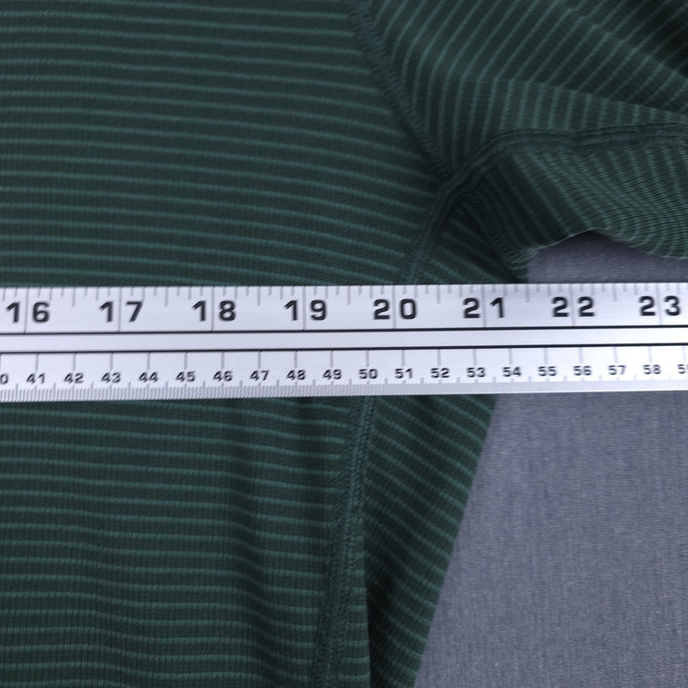 Patagonia Capilene 2 Lightweight Baselayer Mens XL Green Striped Polartec Crew - Picture 6 of 8